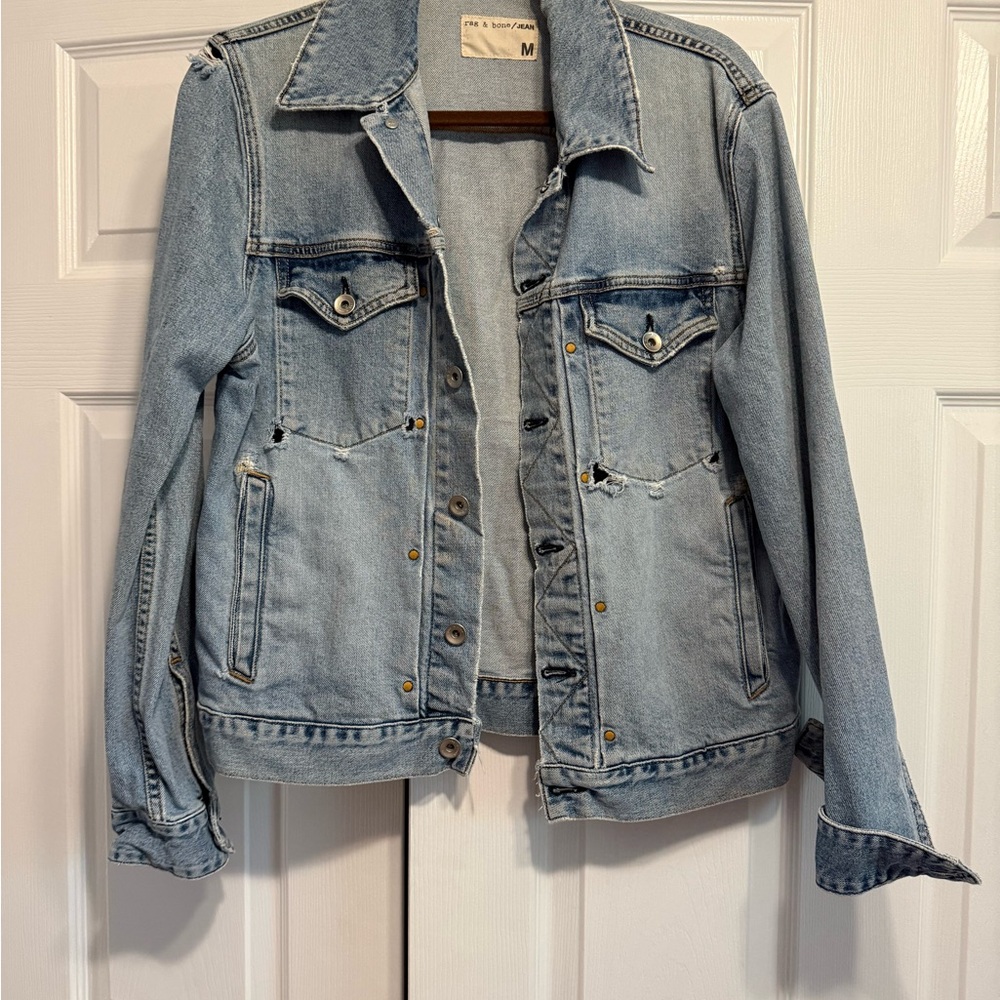 rag & bone Light Blue Jean Jacket